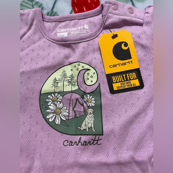 NWT Baby Girl Carhartt Purple Onesie - Picture 2 of 5